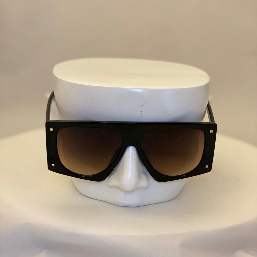 Black bold statement sunglasses